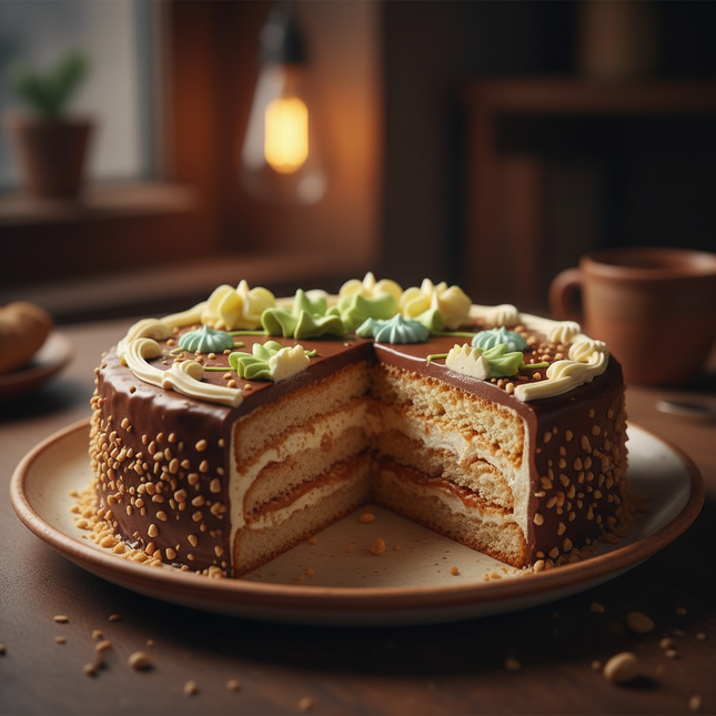 Киевский пирог с арахисом — 1000 г