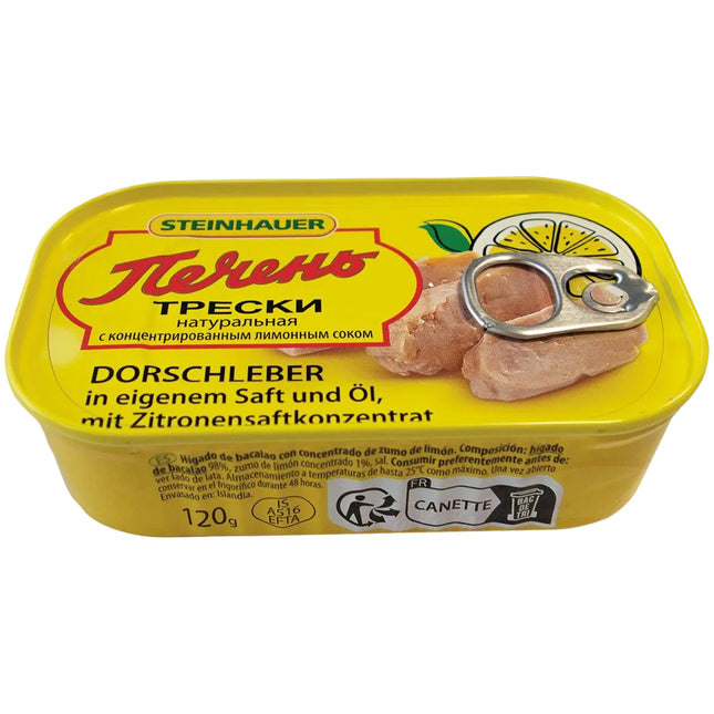 Cod Liver in Oil with Lemon, 120g
