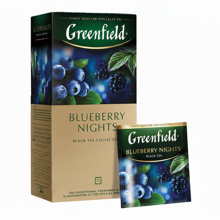 Greenfield Blueberry Nights Tea, 25 × 1.5 g