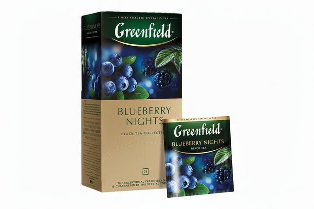 Greenfield Blueberry Nights Tea, 25 × 1.5 g