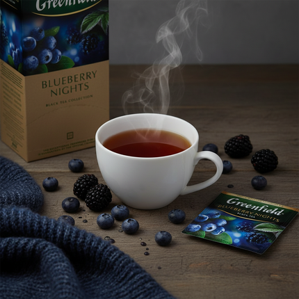 Greenfield Blueberry Nights Tea, 25 × 1.5 g