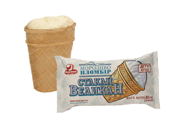 Мороженое Plombir «Гигантский стакан», 150 мл
