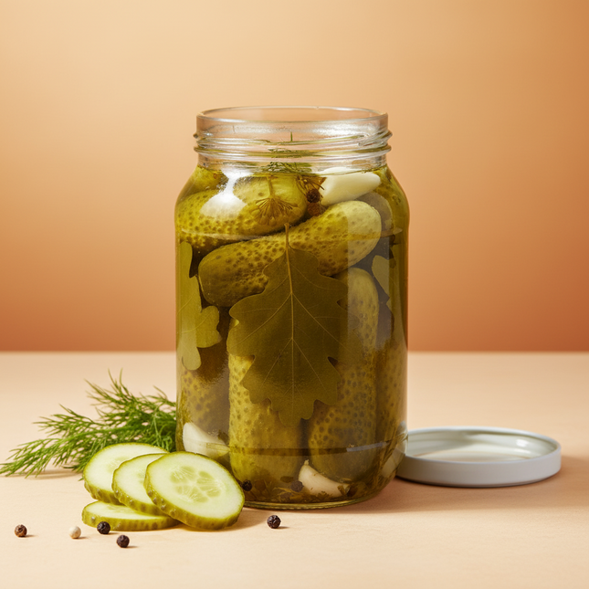Pickled Cucumbers with Oak Leaves, 900 ml