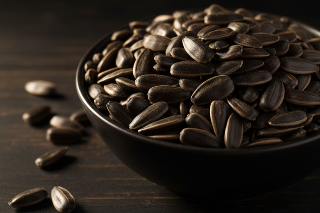 XXL Roasted & Salted Black Sunflower Seeds, 400 g