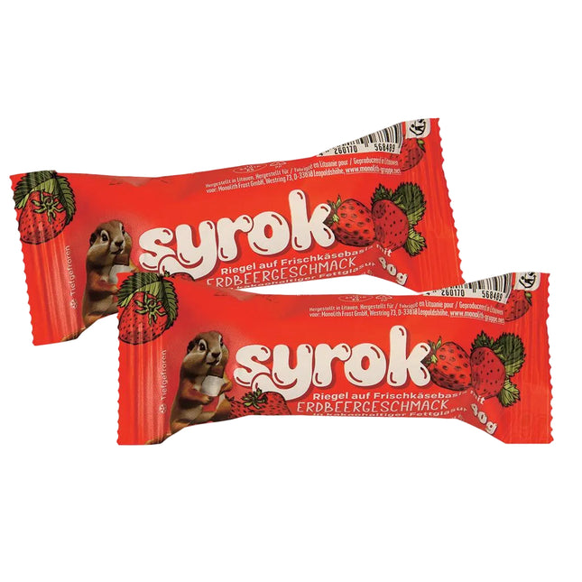 Strawberry Flavored Glazed Curd Bar, 40g