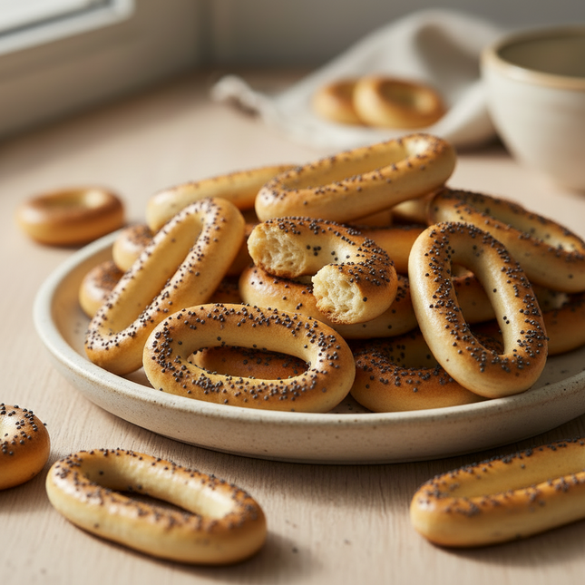 Poppy Seed Mini Bagels, 300g