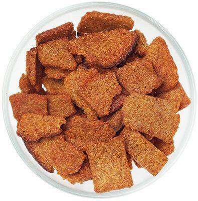Fried rye-wheat croutons with garlic flavor, 80g.